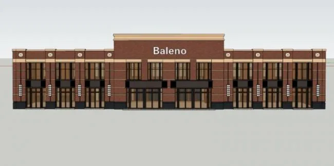 Sketchup Business Model | Low rise commercial buildings, modern style