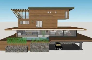 Modern Solo Villa Design | SketchUp 3D Model-BIM WORLD