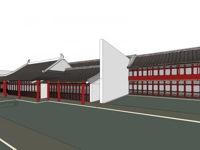 Sketchup Ancient Architecture Model | Multi story Garden, Chinese Style