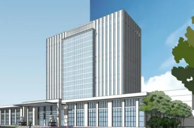 Modern High-Rise Office Building Model in SketchUp-BIM WORLD