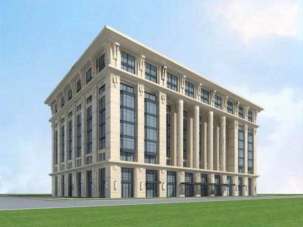 Sketchup Office Model | Multi story Government Office Building, Classical Style