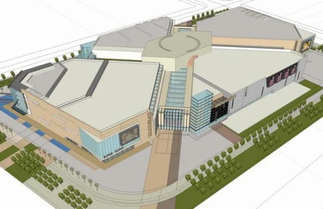 Sketchup Complex Model | Multi story Commercial Complex, Modern Style