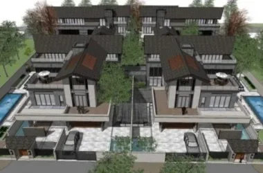 SketchUp Villa Design | Chinese-Style Row Houses-BIM WORLD