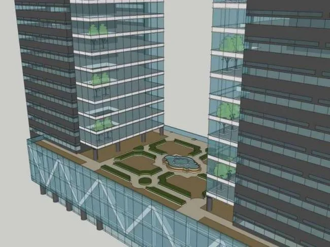 Sketchup Office Model | High rise Office Building, Modern Style