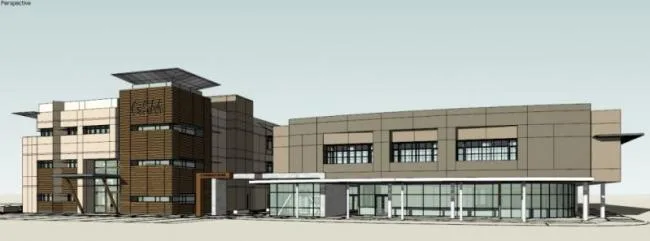 Modern Multi-Story Training Center Campus | SketchUp School Model-BIM WORLD