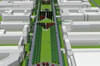 SketchUp Landscape Design: Modern Commercial Square and Corridor Concepts-BIM WORLD