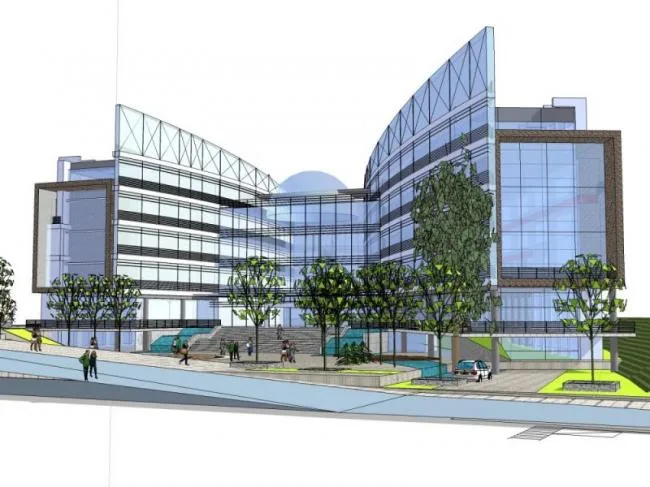 Sketchup Cultural Model | Multi level Cultural Palace, Modern Style
