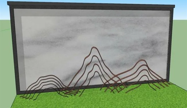 Sketchup Material Model | Landscape Wall Material Component