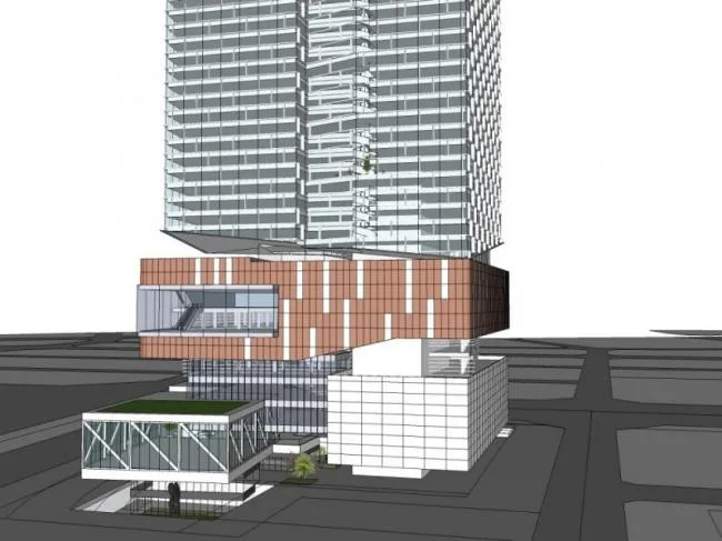Sketchup Complex Model | Multi story Commercial Complex, Modern Style