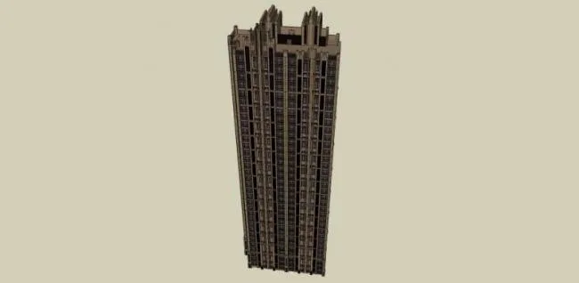 Sketchup Residential Model | Super High rise Residential Buildings, Residential Buildings, Classical Style
