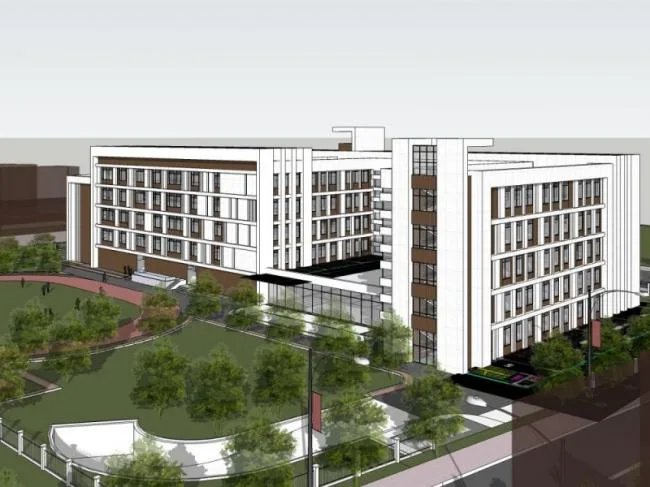 Sketchup School Model | Multi story School, Campus Educational Architecture, Modern Style