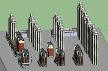 SketchUp Residential Models: Modern Multi-Story, High-Rise, and Super High-Rise Designs-BIM WORLD