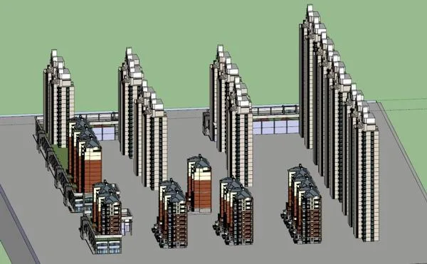 SketchUp Residential Models: Modern Multi-Story, High-Rise, and Super High-Rise Designs