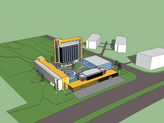 Sketchup Hotel Model | Multi story Hotel, Modern Style
