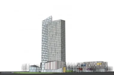 SketchUp Business Model: Modern Super High-Rise Commercial Complex-BIM WORLD