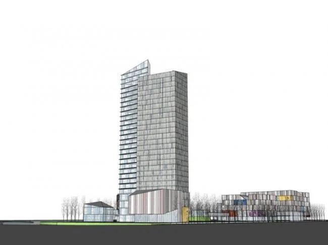 Sketchup Business Model | Super high-rise commercial complex, modern style