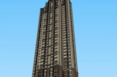 Classical Style Super-Tall Residential Model in SketchUp-BIM WORLD