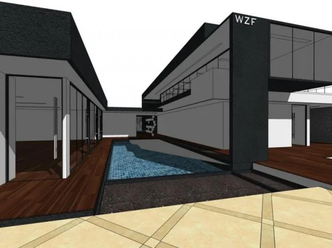 Sketchup Villa Model | Solo Villa, Modern Style