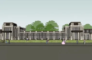 SketchUp Multi-Story Hotel Model in Western Classical Style-BIM WORLD