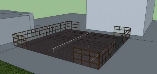 Sketchup Office Model | Multi Story Office Building, Sports Field, Modern Style