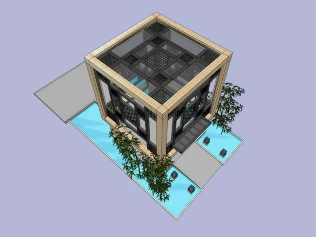 Sketchup Sketch Model | Pavilion, Modern Style, Sketch