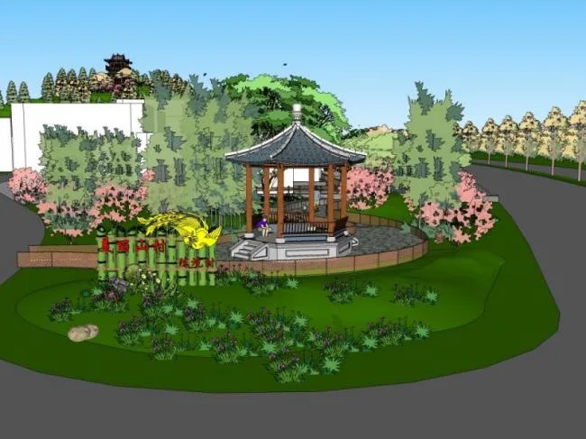 Sketchup Planning Model | Village Planning, Chinese Style