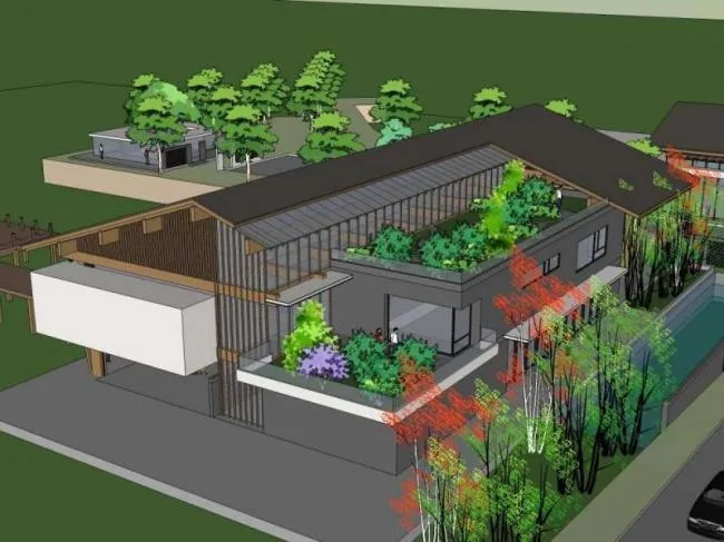 Sketchup Business Model | Multi story Entertainment Club, Commercial, Classical Style