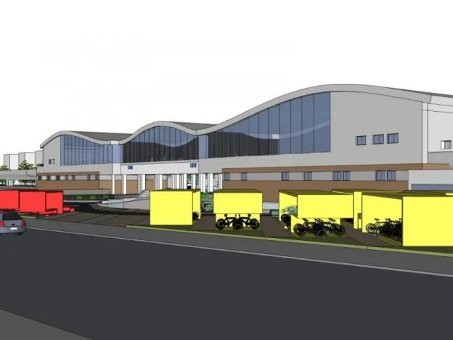 Sketchup Landscape Model | Railway Station Square Landscape, Modern Style