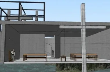 SketchUp Cultural Model: Water Church by Tadao Ando – Multi-Story Modern Architecture-BIM WORLD