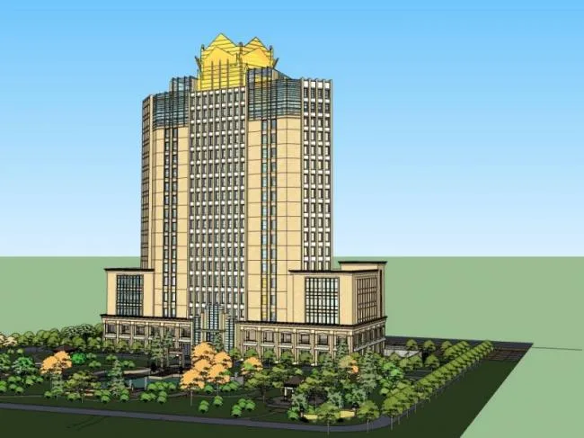 Sketchup Landscape Model | Community Landscape, Residential Landscape, Classical Style