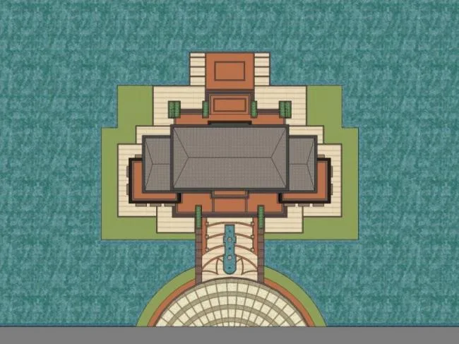 SketchUp Business Model Featuring Clubhouse in European Classical Style