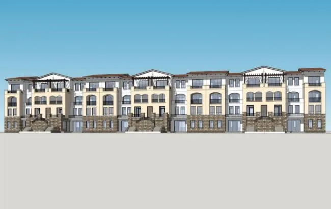 Sketchup Residential Model | Multi story Residence, Row House, Residential Building, Spanish Style, Classical Style