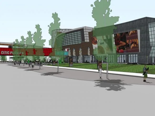 Sketchup Complex Model | Multi story Commercial Complex, Modern Style
