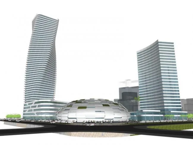 Sketchup Complex Model | Super High rise Commercial Complex, Modern Style