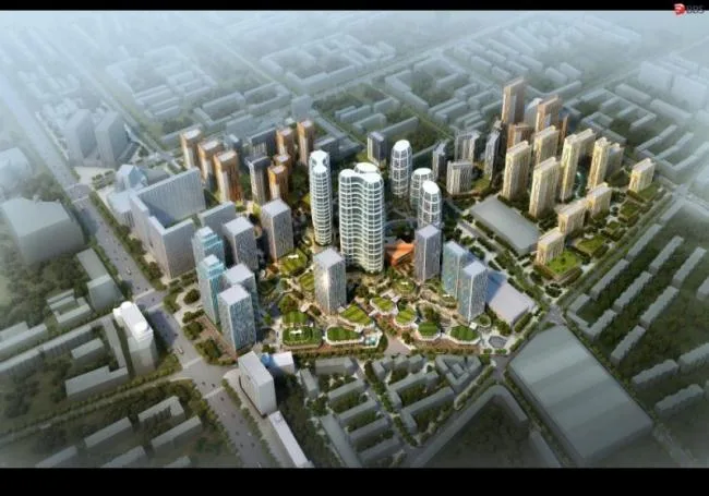 Sketchup Complex Model | Super high-rise commercial complex, residential, office, hotel, modern style