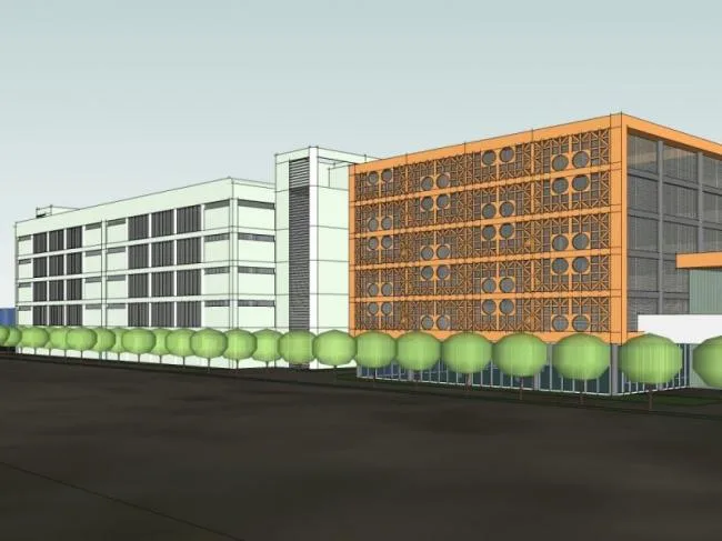 Sketchup Office Model | Multi story Office Building, Modern Chinese Style