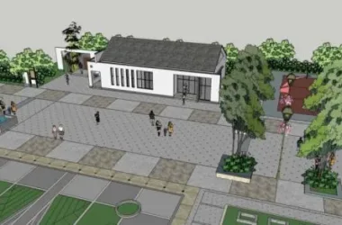 SketchUp Model: Traditional Chinese-Style Public Toilet-BIM WORLD