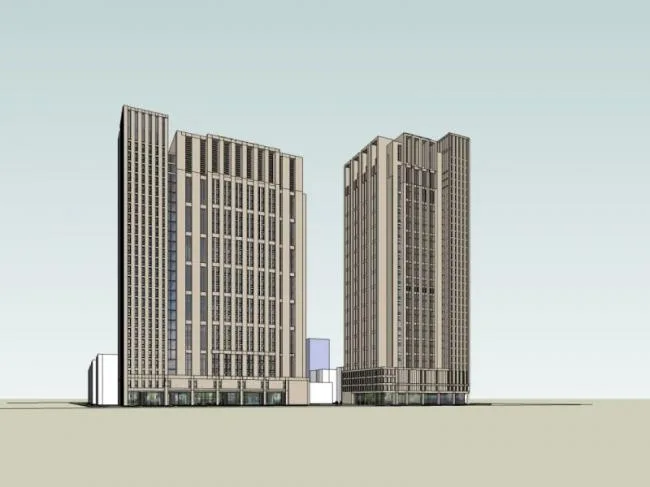 Sketchup Office Model | High rise Office Building, Modern Style