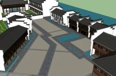 SketchUp Business Model: Exploring Commercial Streets with a Chinese Flair-BIM WORLD