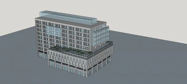 Sketchup Office Model | Multi story Office Building, Office Building, Modern Style