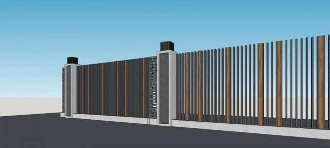 Sketchup Material Model | Wall Guardrail, Building Components, Chinese Style