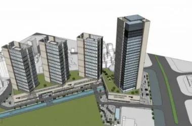 SketchUp Complex Model: Modern High-Rise Commercial, Hotel, Office, Residential, and Podium Design-BIM WORLD