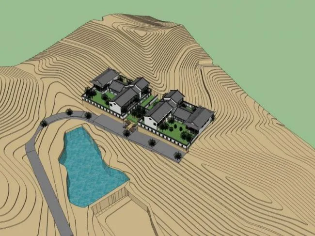 Sketchup Villa Model | Villa, Chinese Style
