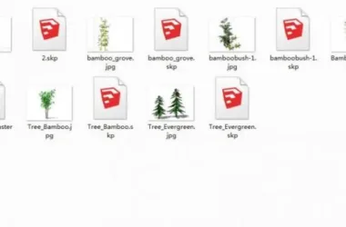 SketchUp Materials: Plant and Tree Textures for Architectural Models-BIM WORLD