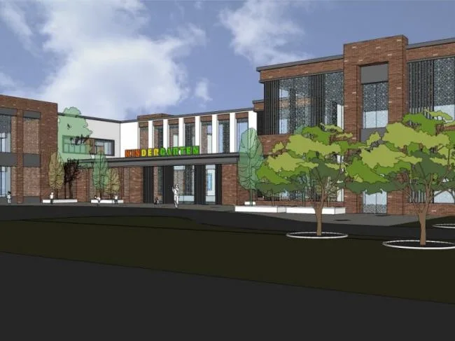 Sketchup School Model | Multi-story School Kindergarten, Campus Educational Architecture, Modern Style