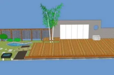 SketchUp Materials for Courtyard Landscape Scenes and Components-BIM WORLD