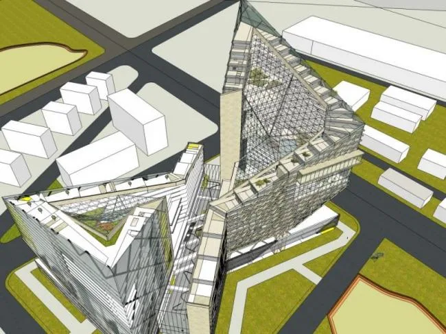 Sketchup Office Model | Multi story Office Building, Modern Style