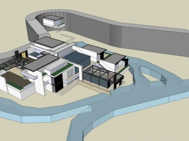 Sketchup Villa Model | Solo Villa, Modern Style