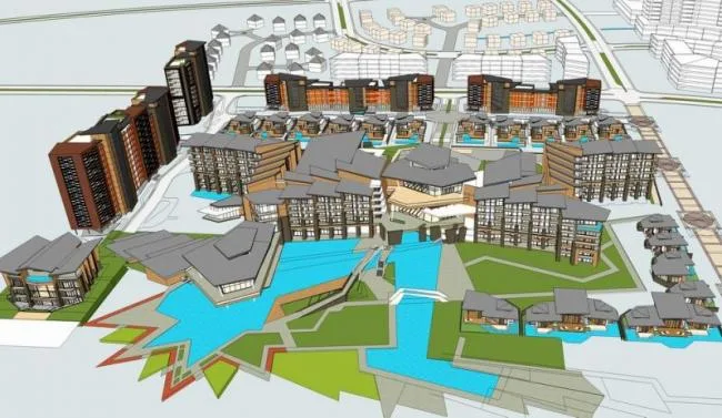 Sketchup Hotel Model | Multi story Hotel, Modern Style