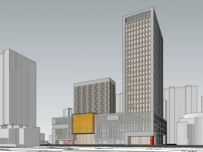 Sketchup Complex Model | Multi story Commercial Complex, Office, Hotel, Modern Style
